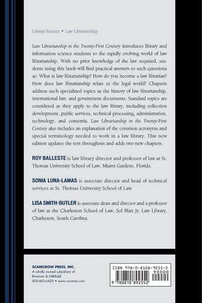 Produktbild: Law Librarianship in the Twenty-First Century