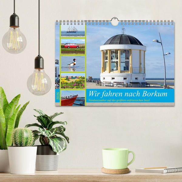 Produktbild: Wir fahren nach Borkum (Wandkalender 2026 DIN A4 quer), CALVENDO Monatskalender