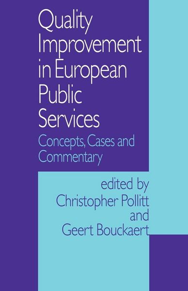 Produktbild: Quality Improvement in European Public Services