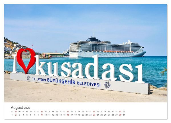Produktbild: Urlaub in Kusadasi - Sonne, Strand und Kultur in der T&uuml;rkei (Wandkalender 2026 DIN A4 quer), CALVENDO Monatskalender