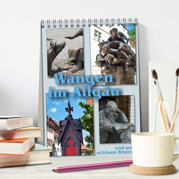 Produktbild: Wangen im Allg&auml;u und seine sch&ouml;nen Brunnen (Tischkalender 2027 DIN A5 hoch), CALVENDO Monatskalender