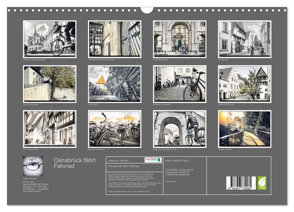 Produktbild: Osnabr&uuml;ck f&auml;hrt Fahrrad (Wandkalender 2026 DIN A3 quer), CALVENDO Monatskalender
