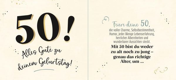 Produktbild: 50 - Genau das richtige Alter, um ...