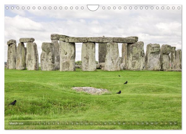 Produktbild: Mysterious Stonehenge (Wall Calendar 2026 DIN A4 landscape), CALVENDO 12 Month Wall Calendar