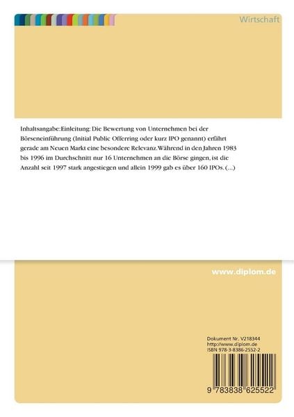 Produktbild: Bewertung bei Neuemissionen