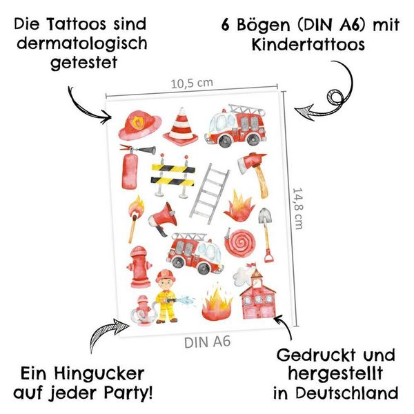 Produktbild: 100 Kinder-Tattoos 'Berufe'