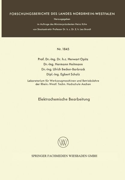 Produktbild: Elektrochemische Bearbeitung