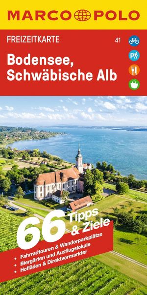 Produktbild: MARCO POLO Freizeitkarte 41 Bodensee, Schw&auml;bische Alb 1:100.000