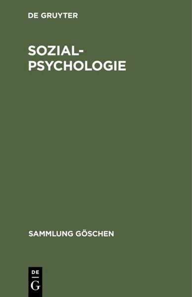 Produktbild: Sozialpsychologie