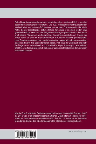 Produktbild: Die T&auml;tigkeit der Koordinierungsstelle nach &sect; 11 Transplantationsgesetz