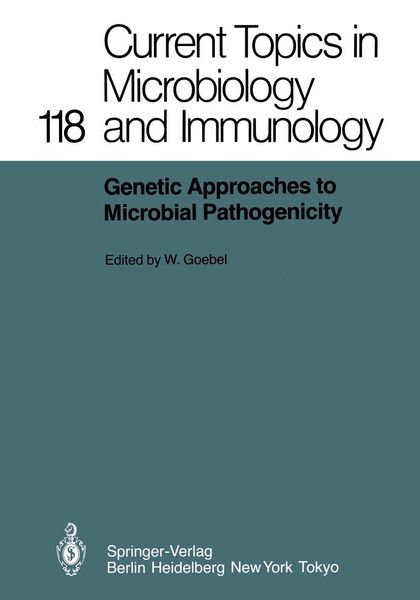 Produktbild: Genetic Approaches to Microbial Pathogenicity