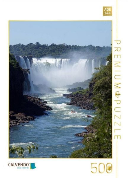 CALVENDO Puzzle Wasserfälle von Iguazu | 500 Teile Lege-Größe 48 × 36 cm Foto-Puzzle für Erwachsene