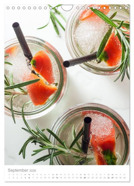 Produktbild: Erfrischendes Vitaminwasser (Wandkalender 2026 DIN A4 hoch), CALVENDO Monatskalender