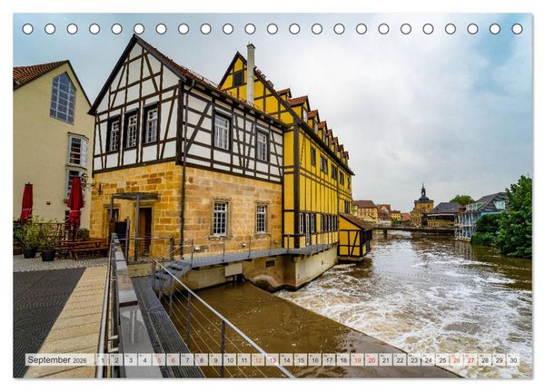 Produktbild: Bamberg Impressionen (Tischkalender 2026 DIN A5 quer), CALVENDO Monatskalender