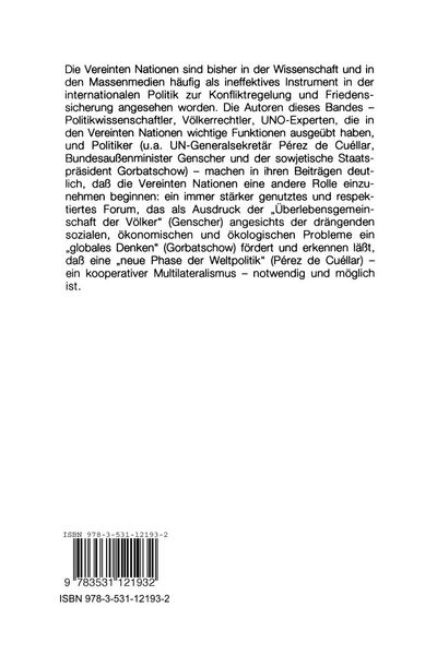 Produktbild: Die Wiederentdeckung der Vereinten Nationen