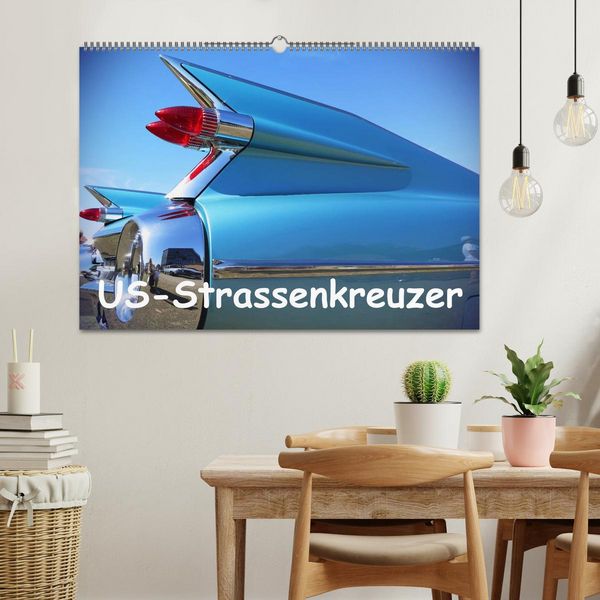Produktbild: US-Strassenkreuzer (Wandkalender 2026 DIN A2 quer), CALVENDO Monatskalender