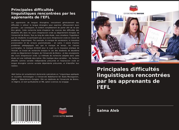 Produktbild: Principales difficult&eacute;s linguistiques rencontr&eacute;es par les apprenants de l'EFL