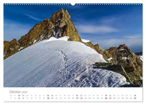Produktbild: Walliser Alpen &ndash; Europas &raquo;kleiner&laquo; Himalaya (Wandkalender 2026 DIN A2 quer), CALVENDO Monatskalender
