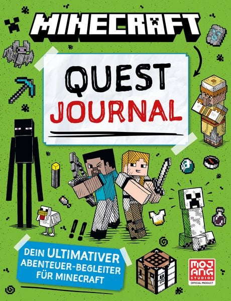 Produktbild: Minecraft Quest Journal. Dein ultimativer Abenteuer-Begleiter f&uuml;r Minecraft
