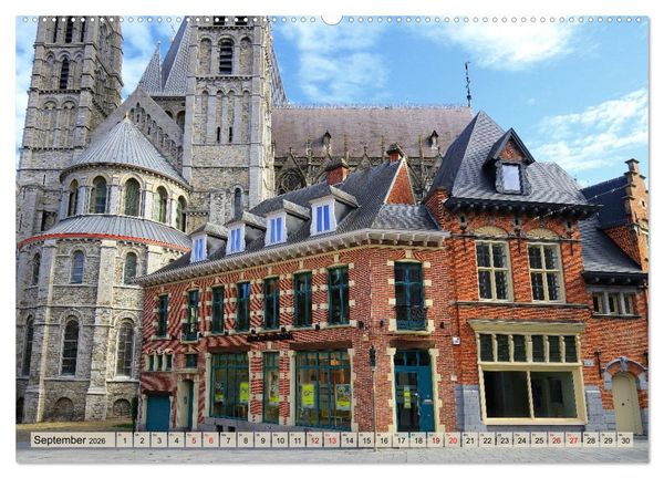 Produktbild: Tournai - Malerisches Belgien (hochwertiger Premium Wandkalender 2026 DIN A2 quer), Kunstdruck in Hochglanz