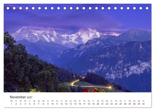 Produktbild: Berner Oberland - Bergwelten (Tischkalender 2027 DIN A5 quer), CALVENDO Monatskalender
