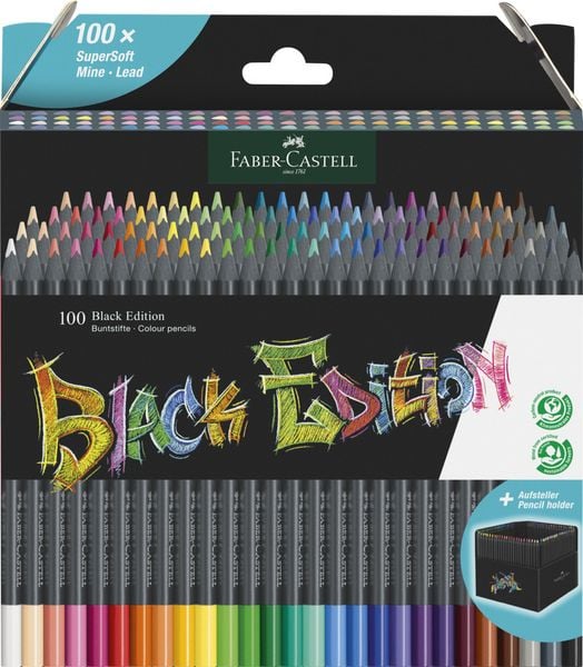 Produktbild: Faber-Castell Buntstifte Black Edition 100er