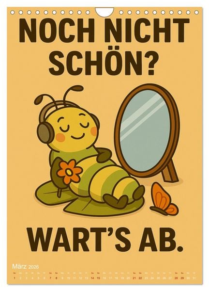 Produktbild: Tierisch eigenwillig - Weil normal langweilig w&auml;re (Wandkalender 2026 DIN A4 hoch), CALVENDO Monatskalender