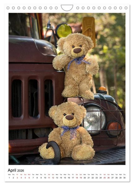 Produktbild: Travelling Teddy Cuba Edition 2026 (Wall Calendar 2026 DIN A4 portrait), CALVENDO 12 Month Wall Calendar