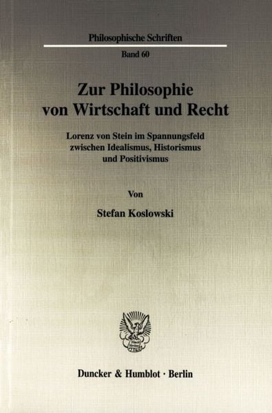 Produktbild: Zur Philosophie von Wirtschaft und Recht.