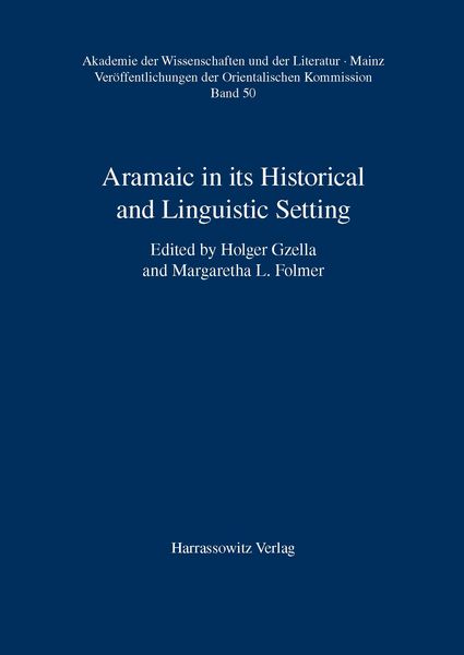 Produktbild: Aramaic in its Historical and Linguistic Setting