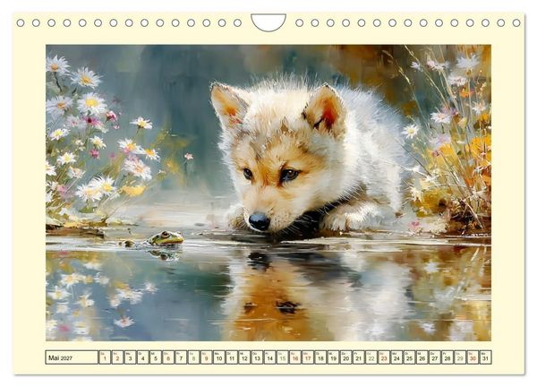 Produktbild: Waldseelen. Verspielte W&ouml;lfe im Licht der Natur (Wandkalender 2027 DIN A4 quer), CALVENDO Monatskalender