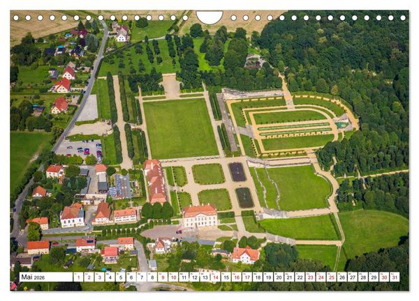 Produktbild: Sachsens Glanz - historische H&ouml;hepunkte aus der Vogelperspektive (Wandkalender 2026 DIN A4 quer), CALVENDO Monatskalender