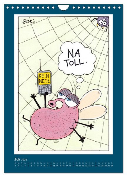 Produktbild: Na Toll! Comics von Martin Zak (Wandkalender 2026 DIN A4 hoch), CALVENDO Monatskalender