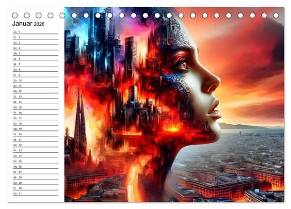 Produktbild: Metropolengesichter (Tischkalender 2026 DIN A5 quer), CALVENDO Monatskalender