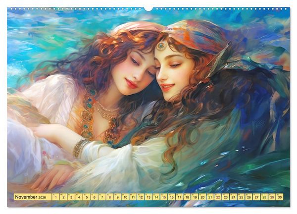Produktbild: Arabische Fantasien (hochwertiger Premium Wandkalender 2026 DIN A2 quer), Kunstdruck in Hochglanz