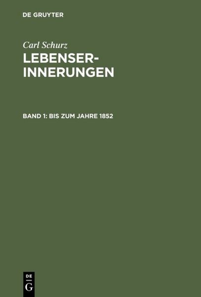 Produktbild: Bis zum Jahre 1852