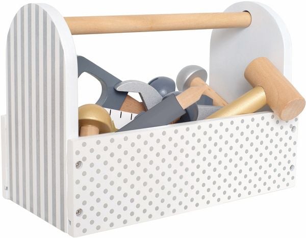 Kinder-Werkzeugkasten / Silber