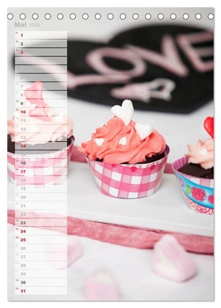 Produktbild: S&uuml;&szlig;e Versuchungen / Geburtstagskalender (Tischkalender 2026 DIN A5 hoch), CALVENDO Monatskalender