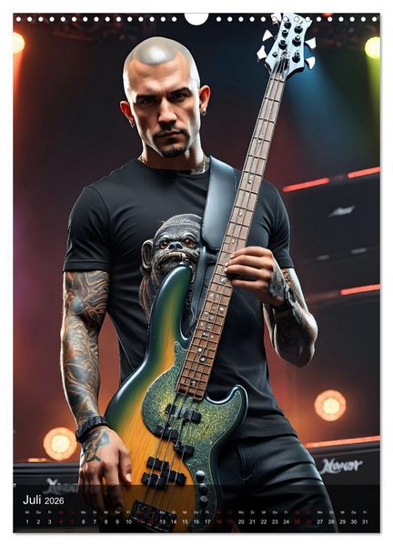 Produktbild: Rockstars - Live on Stage (Wandkalender 2026 DIN A3 hoch), CALVENDO Monatskalender