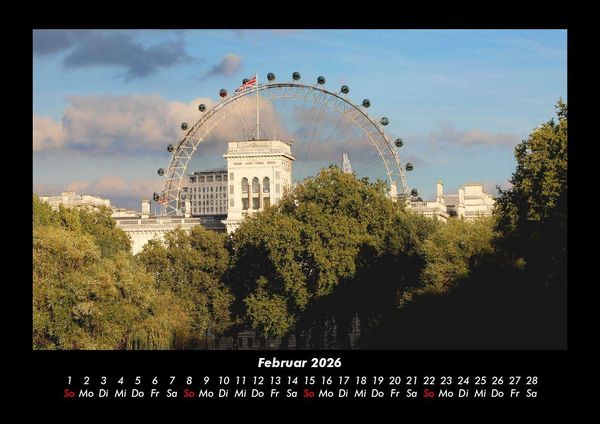 Produktbild: London 2026 Fotokalender DIN A3