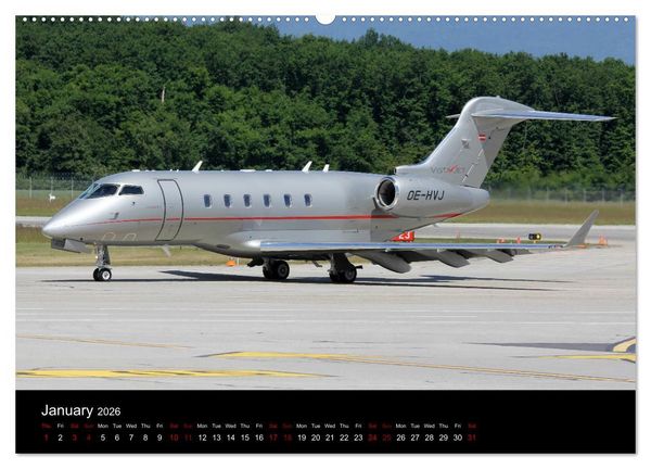 Produktbild: Bizjets (High Quality Premium Wall Calendar 2026 DIN A2 landscape),CALVENDO 12 Month Wall Calendar