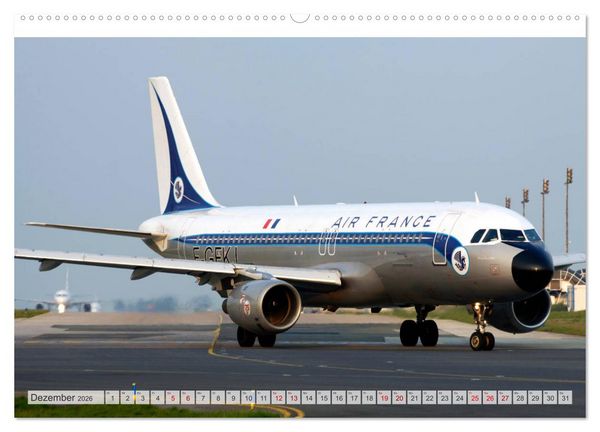 Produktbild: Flugzeuge im Retro-Stil (hochwertiger Premium Wandkalender 2026 DIN A2 quer), Kunstdruck in Hochglanz