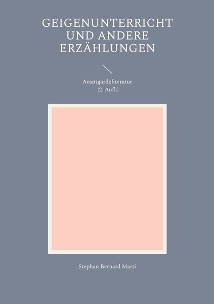 Produktbild: Geigenunterricht und andere Erz&auml;hlungen