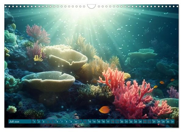 Produktbild: Fantasie bei die Fische! (Wandkalender 2026 DIN A3 quer), CALVENDO Monatskalender