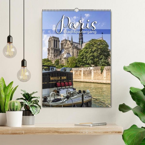 Produktbild: PARIS Stadtspaziergang (Wandkalender 2026 DIN A2 hoch), CALVENDO Monatskalender
