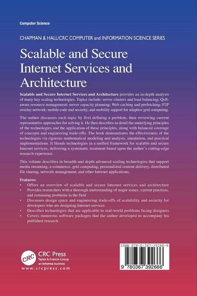 Produktbild: Scalable and Secure Internet Services and Architecture
