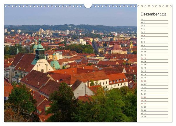 Produktbild: Graz - Metropole der Steiermark (Wandkalender 2026 DIN A3 quer), CALVENDO Monatskalender