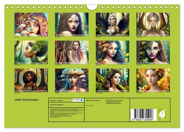 Produktbild: Wald Sch&ouml;nheiten (Wandkalender 2026 DIN A4 quer), CALVENDO Monatskalender