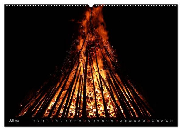 Produktbild: Feuer &bull; W&auml;rme, Licht & Gefahr (Wandkalender 2026 DIN A2 quer), CALVENDO Monatskalender