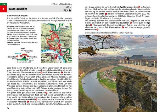 Produktbild: ROTHER Wanderf&uuml;hrer Elbsandsteingebirge. 58 Touren in der S&auml;chsischen Schweiz &ndash; mit Malerweg und Stiegen